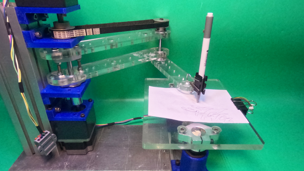 DIY Scara Robot Arm Homemade Acrylic CNC 3D Printer