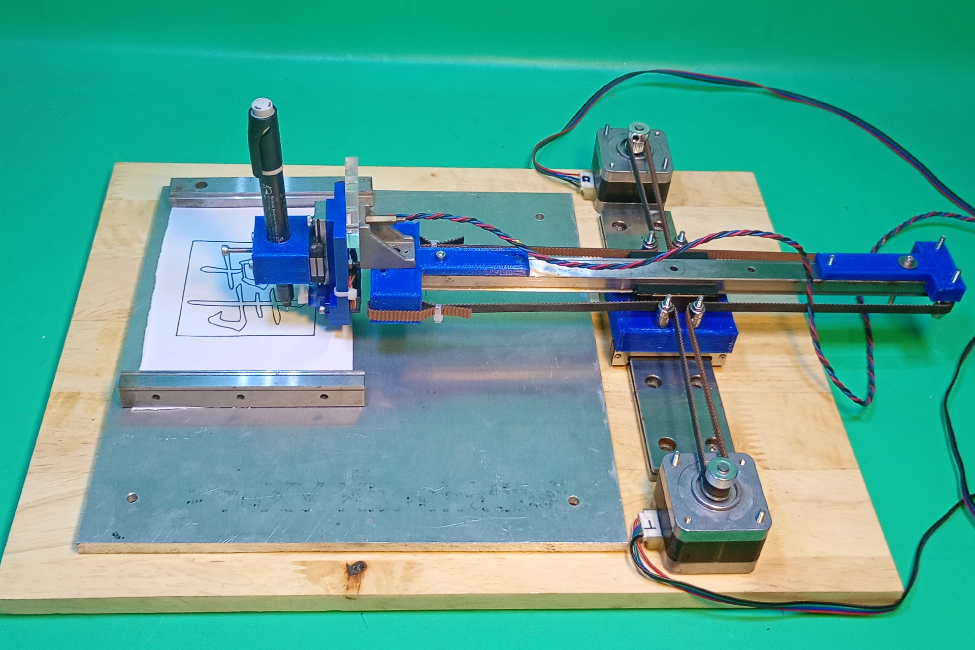 CoreXY Pen Plotter Axidraw 3D Printer Homemade Arduino CNC DIY
